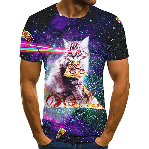 Men's Unisex Tee T shirt Shirt 3D Print Cat Graphic Prints Plus Size Print Short Sleeve Casual Tops Basic Fashion Designer Big and Tall Round Neck Blue
Men's Unisex Tee T shirt Shirt 3D Print Cat Graphic Prints Plus Size Print Short Sleeve Casual Tops Basic Fashion Designer Big and Tall Round Neck Blue