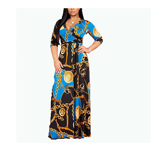 Women's Swing Dress Maxi long Dress Golden Red bottom chain Rose Red Long Sleeve Pattern Spring Summer Casual / Daily 2021 S M L XL XXL XXXL
Women's Swing Dress Maxi long Dress Golden Red bottom chain Rose Red Long Sleeve Pattern Spring Summer Casual / Daily 2021 S M L XL XXL XXXL