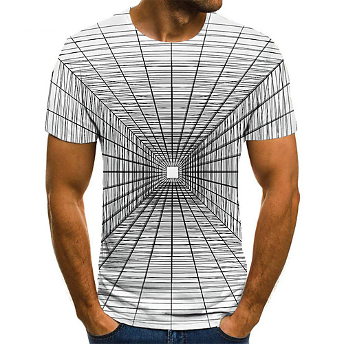 Men's Unisex Tee T shirt 3D Print Geometric Graphic Prints Plus Size Print Short Sleeve Casual Tops Basic Fashion Designer Big and Tall White
Men's Unisex Tee T shirt 3D Print Geometric Graphic Prints Plus Size Print Short Sleeve Casual Tops Basic Fashion Designer Big and Tall White