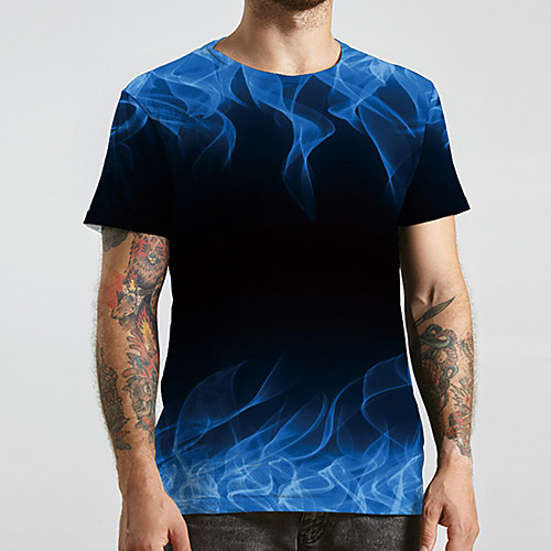 Men's Unisex Tee T shirt 3D Print Color Block Graphic Prints Plus Size Print Short Sleeve Casual Tops Basic Designer Big and Tall Blue
Men's Unisex Tee T shirt 3D Print Color Block Graphic Prints Plus Size Print Short Sleeve Casual Tops Basic Designer Big and Tall Blue