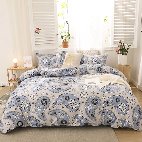 Duvet Cover Sets 3 Piece Rayon / Polyester Floral / Botanical Rainbow Reactive Print Bohemian Style
Duvet Cover Sets 3 Piece Rayon / Polyester Floral / Botanical Rainbow Reactive Print Bohemian Style