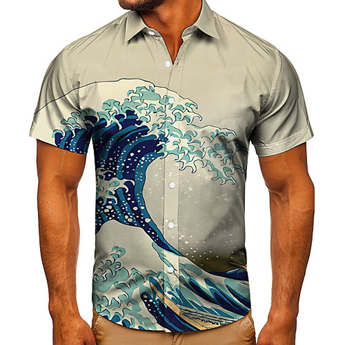 Men's Shirt 3D Print Graphic Prints Spray Button-Down Short Sleeve Street Tops Casual Fashion Classic Breathable Blue
Men's Shirt 3D Print Graphic Prints Spray Button-Down Short Sleeve Street Tops Casual Fashion Classic Breathable Blue