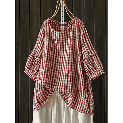 Women's Plus Size Tops Blouse Shirt Square Long Sleeve Round Neck Spring Summer Yellow Black Red Big Size XL XXL 3XL 4XL 5XL
Women's Plus Size Tops Blouse Shirt Square Long Sleeve Round Neck Spring Summer Yellow Black Red Big Size XL XXL 3XL 4XL 5XL