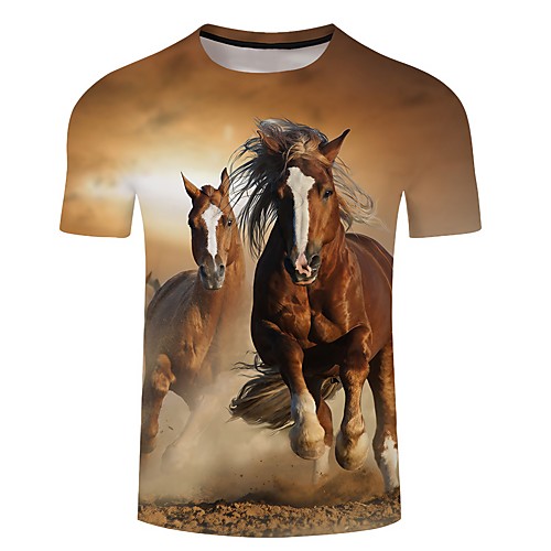 Men's Unisex Tee T shirt Shirt 3D Print Graphic Prints Horse Plus Size 3D Print Short Sleeve Casual Tops Basic Designer Big and Tall Light Yellow White Purple
Men's Unisex Tee T shirt Shirt 3D Print Graphic Prints Horse Plus Size 3D Print Short Sleeve Casual Tops Basic Designer Big and Tall Light Yellow White Purple