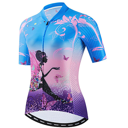 21Grams Women's Short Sleeve Cycling Jersey Summer Spandex Polyester Blue Butterfly Floral Botanical Bike Jersey Top Mountain Bike MTB Road Bike Cycling Quick Dry Moisture Wicking Breathable Sports
21Grams Women's Short Sleeve Cycling Jersey Summer Spandex Polyester Blue Butterfly Floral Botanical Bike Jersey Top Mountain Bike MTB Road Bike Cycling Quick Dry Moisture Wicking Breathable Sports