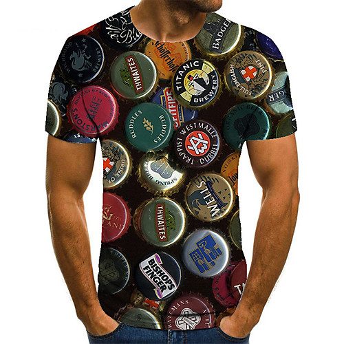Men's Unisex Tee T shirt 3D Print Graphic Prints Bottle cap Plus Size Print Short Sleeve Casual Tops Basic Fashion Designer Big and Tall Black
Men's Unisex Tee T shirt 3D Print Graphic Prints Bottle cap Plus Size Print Short Sleeve Casual Tops Basic Fashion Designer Big and Tall Black