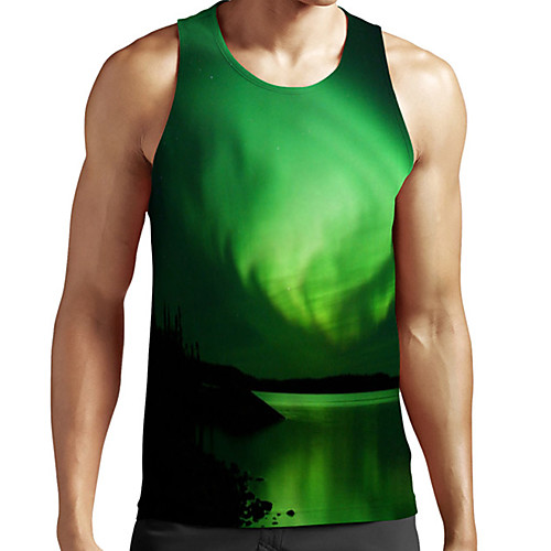 Men's Unisex Tank Top Undershirt 3D Print Scenery Graphic Prints Plus Size Print Sleeveless Casual Tops Basic Fashion Designer Breathable Green
Men's Unisex Tank Top Undershirt 3D Print Scenery Graphic Prints Plus Size Print Sleeveless Casual Tops Basic Fashion Designer Breathable Green