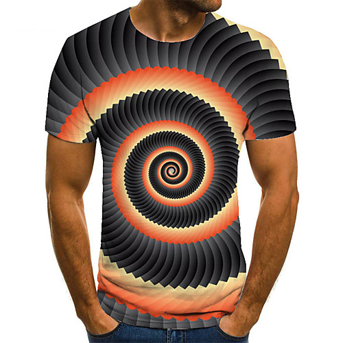 Men's Unisex Tee T shirt 3D Print Graphic Prints Spiral Stripe Plus Size Print Short Sleeve Casual Tops Basic Fashion Designer Big and Tall Gray
Men's Unisex Tee T shirt 3D Print Graphic Prints Spiral Stripe Plus Size Print Short Sleeve Casual Tops Basic Fashion Designer Big and Tall Gray