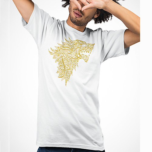 Men's Unisex Tee T shirt Hot Stamping Graphic Prints Wolf Plus Size Print Short Sleeve Casual Tops Cotton Basic Designer Cool Big and Tall White
Men's Unisex Tee T shirt Hot Stamping Graphic Prints Wolf Plus Size Print Short Sleeve Casual Tops Cotton Basic Designer Cool Big and Tall White