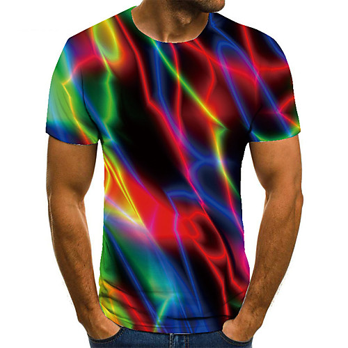 Men's Unisex Tee T shirt 3D Print Graphic Prints Streamer Plus Size Print Short Sleeve Casual Tops Basic Fashion Designer Big and Tall Rainbow
Men's Unisex Tee T shirt 3D Print Graphic Prints Streamer Plus Size Print Short Sleeve Casual Tops Basic Fashion Designer Big and Tall Rainbow