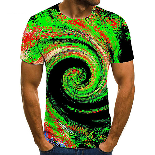 Men's Unisex Tee T shirt 3D Print Optical Illusion Graphic Prints Plus Size Print Short Sleeve Casual Tops Basic Fashion Designer Big and Tall Green
Men's Unisex Tee T shirt 3D Print Optical Illusion Graphic Prints Plus Size Print Short Sleeve Casual Tops Basic Fashion Designer Big and Tall Green