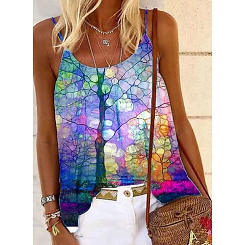 Women's Camisole Blouse Tank Top Graphic Abstract Print U Neck Streetwear Boho Tops Blue
Women's Camisole Blouse Tank Top Graphic Abstract Print U Neck Streetwear Boho Tops Blue