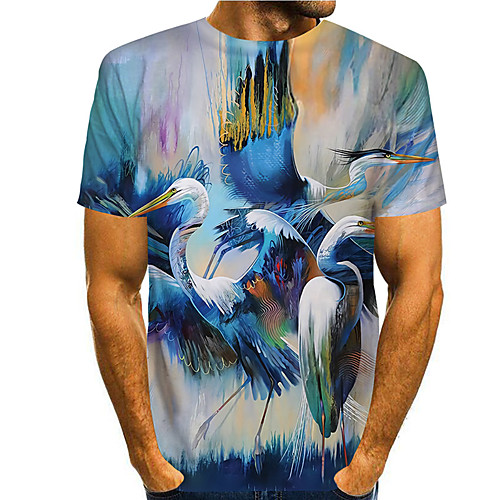 Men's Tee T shirt 3D Print Graphic Prints Animal Print Short Sleeve Daily Tops Casual Designer Big and Tall Blue
Men's Tee T shirt 3D Print Graphic Prints Animal Print Short Sleeve Daily Tops Casual Designer Big and Tall Blue