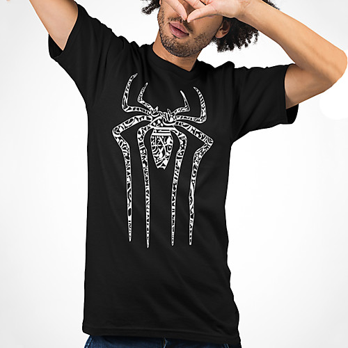 Men's Unisex Tee T shirt Hot Stamping Graphic Prints Spider Plus Size Print Short Sleeve Casual Tops Cotton Basic Designer Big and Tall Black
Men's Unisex Tee T shirt Hot Stamping Graphic Prints Spider Plus Size Print Short Sleeve Casual Tops Cotton Basic Designer Big and Tall Black