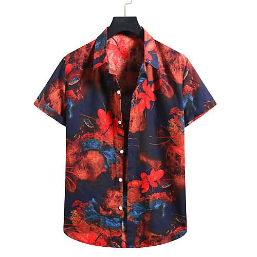 Men's Shirt Other Prints Geometry Plus Size Print Short Sleeve Halloween Tops Slim Fit Red
Men's Shirt Other Prints Geometry Plus Size Print Short Sleeve Halloween Tops Slim Fit Red