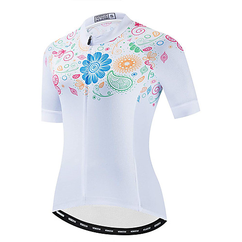 21Grams Women's Short Sleeve Cycling Jersey Summer Spandex Polyester White Floral Botanical Bike Jersey Top Mountain Bike MTB Road Bike Cycling Quick Dry Moisture Wicking Breathable Sports Clothing
21Grams Women's Short Sleeve Cycling Jersey Summer Spandex Polyester White Floral Botanical Bike Jersey Top Mountain Bike MTB Road Bike Cycling Quick Dry Moisture Wicking Breathable Sports Clothing