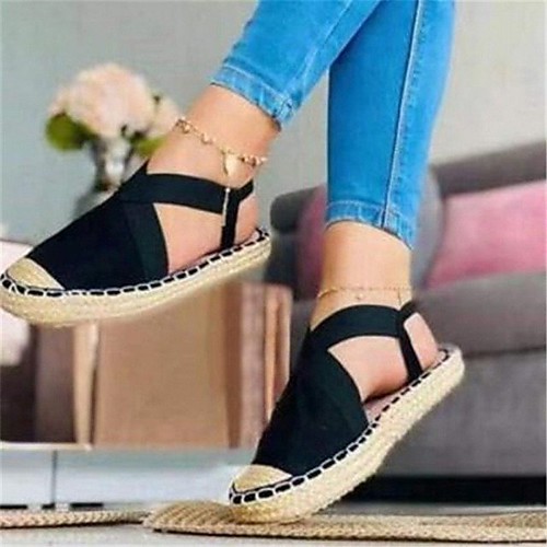 Women's Sandals Espadrilles Flat Heel Round Toe PU Solid Colored White Red Black
Women's Sandals Espadrilles Flat Heel Round Toe PU Solid Colored White Red Black