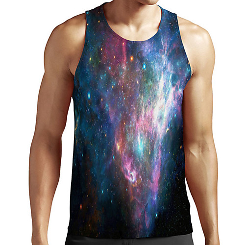 Men's Unisex Tank Top Undershirt 3D Print Galaxy Graphic Prints Plus Size Print Sleeveless Casual Tops Basic Designer Big and Tall Blue
Men's Unisex Tank Top Undershirt 3D Print Galaxy Graphic Prints Plus Size Print Sleeveless Casual Tops Basic Designer Big and Tall Blue