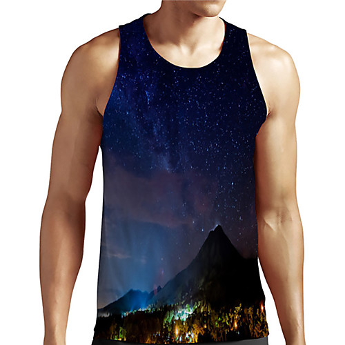 Men's Unisex Tank Top Undershirt 3D Print Galaxy Graphic Prints Plus Size Print Sleeveless Casual Tops Basic Designer Big and Tall Blue
Men's Unisex Tank Top Undershirt 3D Print Galaxy Graphic Prints Plus Size Print Sleeveless Casual Tops Basic Designer Big and Tall Blue