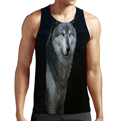 Men's Unisex Tank Top Undershirt 3D Print Graphic Prints Wolf Plus Size Print Sleeveless Casual Tops Basic Designer Big and Tall Black
Men's Unisex Tank Top Undershirt 3D Print Graphic Prints Wolf Plus Size Print Sleeveless Casual Tops Basic Designer Big and Tall Black