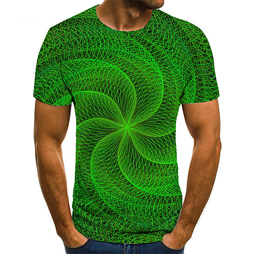 Men's Unisex Tee T shirt 3D Print Graphic Prints Spiral Stripe Plus Size Print Short Sleeve Casual Tops Basic Fashion Designer Big and Tall Green
Men's Unisex Tee T shirt 3D Print Graphic Prints Spiral Stripe Plus Size Print Short Sleeve Casual Tops Basic Fashion Designer Big and Tall Green