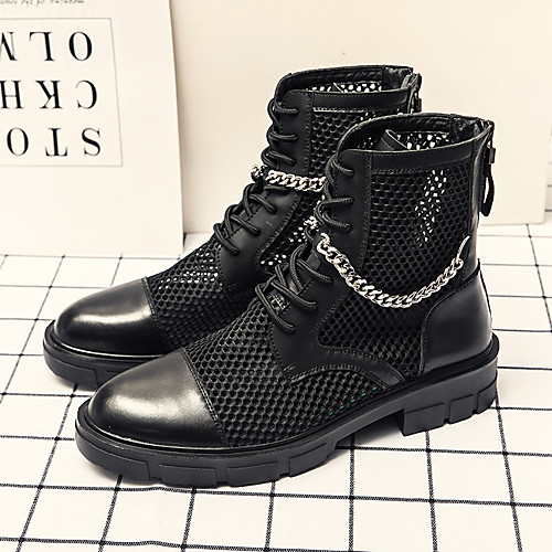 Men's Boots Sporty Look Work Boots Casual Daily Walking Shoes Nappa Leather Breathable Non-slipping Wear Proof Black Summer
Men's Boots Sporty Look Work Boots Casual Daily Walking Shoes Nappa Leather Breathable Non-slipping Wear Proof Black Summer