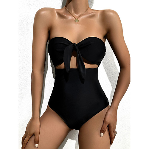 Women's One Piece Monokini Swimsuit Tummy Control Push Up Solid Color Leaf Yellow Black Rose Red Swimwear Off Shoulder Bathing Suits New Casual Sexy / Padded Bras / Beach
Women's One Piece Monokini Swimsuit Tummy Control Push Up Solid Color Leaf Yellow Black Rose Red Swimwear Off Shoulder Bathing Suits New Casual Sexy / Padded Bras / Beach
