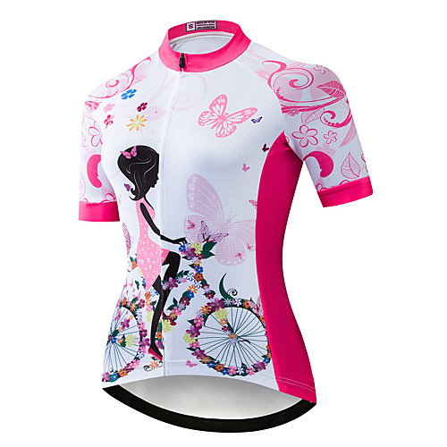21Grams Women's Short Sleeve Cycling Jersey Summer Spandex Polyester Pink Butterfly Bike Jersey Top Mountain Bike MTB Road Bike Cycling Quick Dry Moisture Wicking Breathable Sports Clothing Apparel
21Grams Women's Short Sleeve Cycling Jersey Summer Spandex Polyester Pink Butterfly Bike Jersey Top Mountain Bike MTB Road Bike Cycling Quick Dry Moisture Wicking Breathable Sports Clothing Apparel