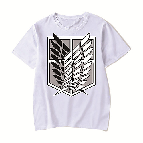 Men's Unisex Tee T shirt Shirt Hot Stamping Anime Graphic Prints Plus Size Attack on Titan Print Short Sleeve Casual Tops Cotton Basic Designer Big and Tall Round Neck White Red Blushing Pink
Men's Unisex Tee T shirt Shirt Hot Stamping Anime Graphic Prints Plus Size Attack on Titan Print Short Sleeve Casual Tops Cotton Basic Designer Big and Tall Round Neck White Red Blushing Pink