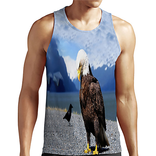 Men's Unisex Tank Top Undershirt 3D Print Graphic Prints Eagle Animal Plus Size Print Sleeveless Casual Tops Basic Designer Big and Tall Blue
Men's Unisex Tank Top Undershirt 3D Print Graphic Prints Eagle Animal Plus Size Print Sleeveless Casual Tops Basic Designer Big and Tall Blue