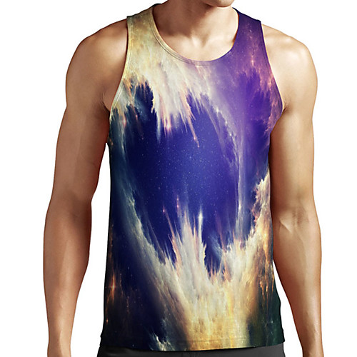 Men's Unisex Tank Top Undershirt 3D Print Galaxy Graphic Prints Plus Size Print Sleeveless Casual Tops Basic Designer Big and Tall Blue / White
Men's Unisex Tank Top Undershirt 3D Print Galaxy Graphic Prints Plus Size Print Sleeveless Casual Tops Basic Designer Big and Tall Blue / White