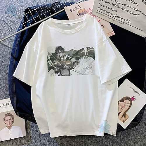 Inspired by Attack on Titan Cosplay Cosplay Costume T-shirt Polyester / Cotton Blend Print T-shirt For Women's / Men's
Inspired by Attack on Titan Cosplay Cosplay Costume T-shirt Polyester / Cotton Blend Print T-shirt For Women's / Men's