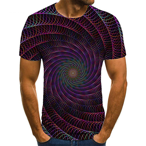 Men's Unisex Tee T shirt 3D Print Graphic Prints Spiral Stripe Plus Size Print Short Sleeve Casual Tops Basic Fashion Designer Big and Tall Red
Men's Unisex Tee T shirt 3D Print Graphic Prints Spiral Stripe Plus Size Print Short Sleeve Casual Tops Basic Fashion Designer Big and Tall Red