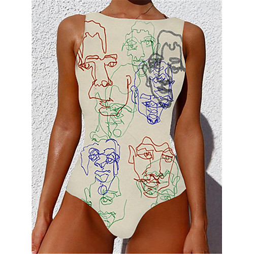 Women's One Piece Monokini Swimsuit Tummy Control Slim Abstract Light Brown Swimwear Strap Bathing Suits New Casual Sexy / Padded Bras / Beach
Women's One Piece Monokini Swimsuit Tummy Control Slim Abstract Light Brown Swimwear Strap Bathing Suits New Casual Sexy / Padded Bras / Beach