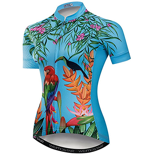 21Grams Women's Short Sleeve Cycling Jersey Summer Spandex Polyester Blue Floral Botanical Bird Bike Jersey Top Mountain Bike MTB Road Bike Cycling Quick Dry Moisture Wicking Breathable Sports
21Grams Women's Short Sleeve Cycling Jersey Summer Spandex Polyester Blue Floral Botanical Bird Bike Jersey Top Mountain Bike MTB Road Bike Cycling Quick Dry Moisture Wicking Breathable Sports
