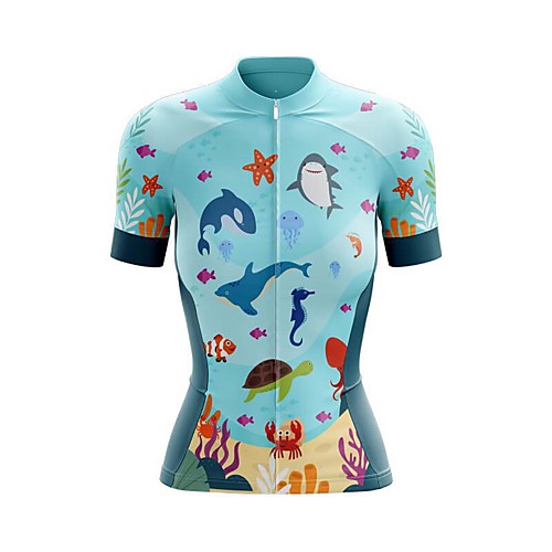 21Grams Women's Short Sleeve Cycling Jersey Summer Spandex Polyester Blue Hawaii Bike Jersey Top Mountain Bike MTB Road Bike Cycling Quick Dry Moisture Wicking Breathable Sports Clothing Apparel
21Grams Women's Short Sleeve Cycling Jersey Summer Spandex Polyester Blue Hawaii Bike Jersey Top Mountain Bike MTB Road Bike Cycling Quick Dry Moisture Wicking Breathable Sports Clothing Apparel