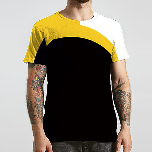 Men's Unisex Tee T shirt 3D Print Color Block Graphic Prints Plus Size Print Short Sleeve Casual Tops Basic Designer Big and Tall Black
Men's Unisex Tee T shirt 3D Print Color Block Graphic Prints Plus Size Print Short Sleeve Casual Tops Basic Designer Big and Tall Black