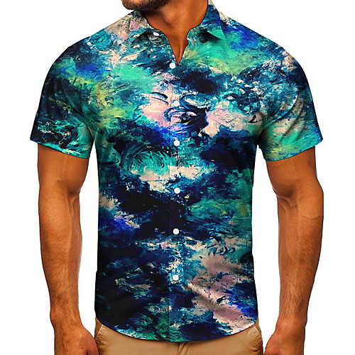 Men's Shirt 3D Print Graphic Prints Graffiti Button-Down Short Sleeve Street Tops Casual Fashion Classic Breathable Blue
Men's Shirt 3D Print Graphic Prints Graffiti Button-Down Short Sleeve Street Tops Casual Fashion Classic Breathable Blue