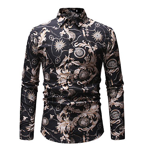 Men's Shirt Floral Button-Down Long Sleeve Casual Tops Casual Fashion Breathable Comfortable Black
Men's Shirt Floral Button-Down Long Sleeve Casual Tops Casual Fashion Breathable Comfortable Black