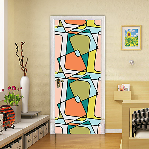2pcs Self-adhesive Creative Geometric Color Block Door Stickers For Living Room Diy Decoration Home Waterproof Wall Stickers
2pcs Self-adhesive Creative Geometric Color Block Door Stickers For Living Room Diy Decoration Home Waterproof Wall Stickers