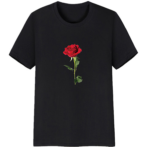 Men's Unisex Tee T shirt Shirt Hot Stamping Graphic Prints Rose Plus Size Print Short Sleeve Casual Tops 100% Cotton Basic Designer Big and Tall Round Neck White Black Light gray / Summer
Men's Unisex Tee T shirt Shirt Hot Stamping Graphic Prints Rose Plus Size Print Short Sleeve Casual Tops 100% Cotton Basic Designer Big and Tall Round Neck White Black Light gray / Summer