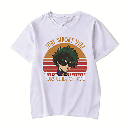 Men's Unisex Tee T shirt Hot Stamping Anime Graphic Prints Plus Size My Hero Academia Print Short Sleeve Casual Tops Cotton Basic Designer Big and Tall White Black Red
Men's Unisex Tee T shirt Hot Stamping Anime Graphic Prints Plus Size My Hero Academia Print Short Sleeve Casual Tops Cotton Basic Designer Big and Tall White Black Red