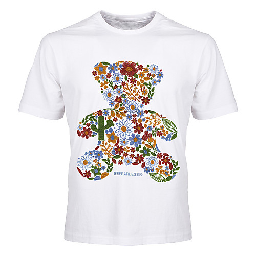 Men's Unisex Tee T shirt Hot Stamping Floral Graphic Prints Bear Plus Size Print Short Sleeve Casual Tops Cotton Basic Fashion Designer Big and Tall White Black Blue
Men's Unisex Tee T shirt Hot Stamping Floral Graphic Prints Bear Plus Size Print Short Sleeve Casual Tops Cotton Basic Fashion Designer Big and Tall White Black Blue