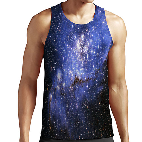 Men's Unisex Tank Top Undershirt 3D Print Galaxy Graphic Prints Plus Size Print Sleeveless Casual Tops Basic Designer Big and Tall Blue
Men's Unisex Tank Top Undershirt 3D Print Galaxy Graphic Prints Plus Size Print Sleeveless Casual Tops Basic Designer Big and Tall Blue