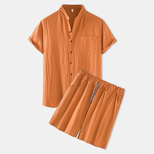 Men's Shirt Suits Shirt Solid Color Button-Down Short Sleeve Casual Tops Casual Fashion Breathable Comfortable White Black Yellow
Men's Shirt Suits Shirt Solid Color Button-Down Short Sleeve Casual Tops Casual Fashion Breathable Comfortable White Black Yellow