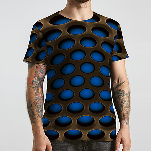 Men's Unisex Tee T shirt 3D Print Graphic Prints Geometry Plus Size Print Short Sleeve Casual Tops Basic Designer Big and Tall Blue
Men's Unisex Tee T shirt 3D Print Graphic Prints Geometry Plus Size Print Short Sleeve Casual Tops Basic Designer Big and Tall Blue