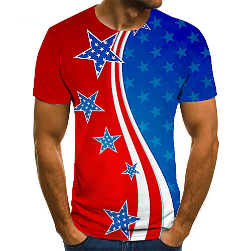Men's Unisex Tee T shirt 3D Print Graphic Prints Flag Plus Size Print Short Sleeve Casual Tops Basic Fashion Designer Big and Tall Red
Men's Unisex Tee T shirt 3D Print Graphic Prints Flag Plus Size Print Short Sleeve Casual Tops Basic Fashion Designer Big and Tall Red