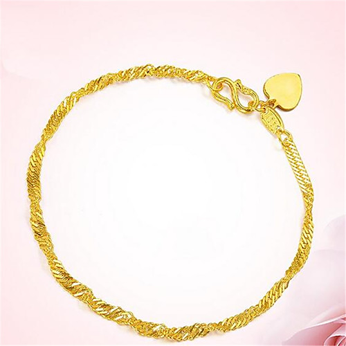 Bracelet Classic Heart Fashion Copper Bracelet Jewelry Gold For Christmas Party Evening Gift Date Birthday
Bracelet Classic Heart Fashion Copper Bracelet Jewelry Gold For Christmas Party Evening Gift Date Birthday