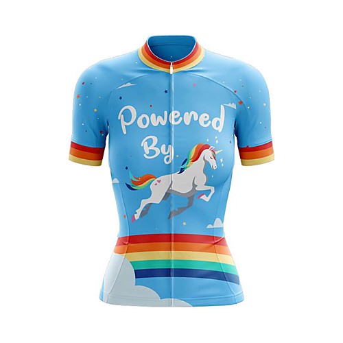 21Grams Women's Short Sleeve Cycling Jersey Summer Spandex Polyester Blue Rainbow Unicorn Bike Jersey Top Mountain Bike MTB Road Bike Cycling Quick Dry Moisture Wicking Breathable Sports Clothing
21Grams Women's Short Sleeve Cycling Jersey Summer Spandex Polyester Blue Rainbow Unicorn Bike Jersey Top Mountain Bike MTB Road Bike Cycling Quick Dry Moisture Wicking Breathable Sports Clothing