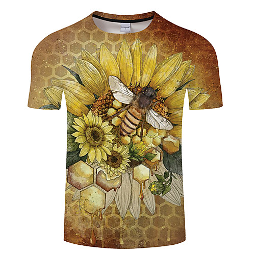 Men's Unisex Tee T shirt 3D Print Graphic Prints Bee Animal Plus Size 3D Print Print Short Sleeve Casual Tops Basic Designer Big and Tall Light Yellow Yellow Brown
Men's Unisex Tee T shirt 3D Print Graphic Prints Bee Animal Plus Size 3D Print Print Short Sleeve Casual Tops Basic Designer Big and Tall Light Yellow Yellow Brown